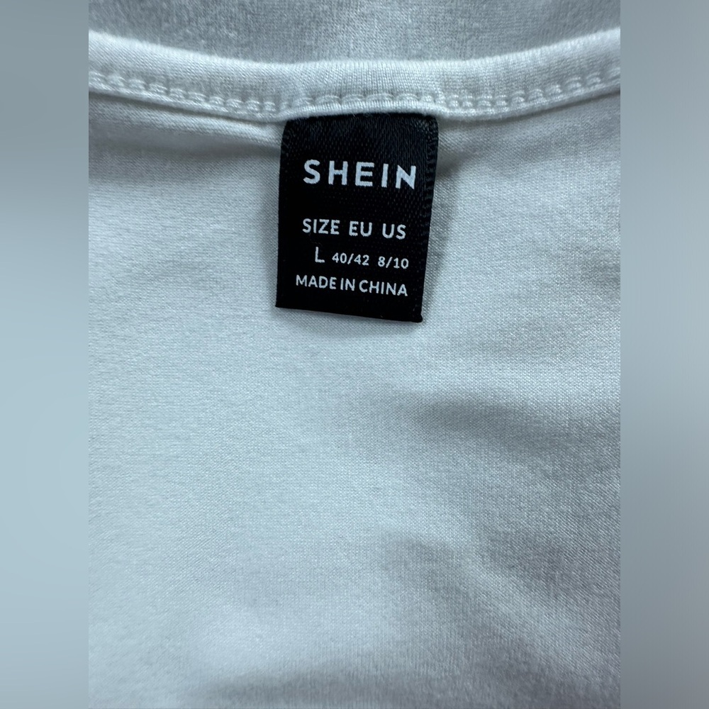 3 SHEIN Maternity Shirts, 2 Black tees & 1 White Top Size Large - Picture 6 of 16